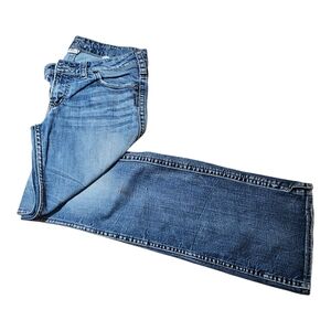 Silver Jeans Flare Wide Leg in Classic Blue